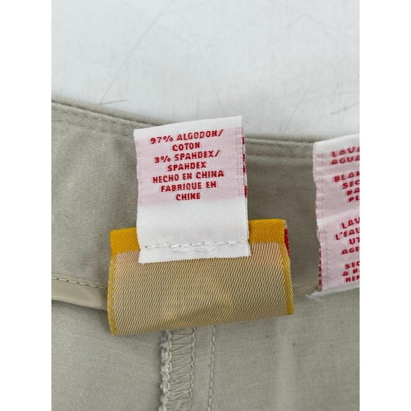 Ruby Rd Women's Plus Beige Cropped Crop Stretch Khaki Pants Size 16 - Picture 6 of 12